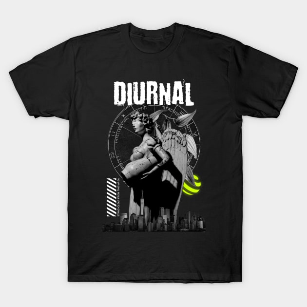 "DIURNAL" WHYTE - STREET WEAR URBAN STYLE T-Shirt by LET'TER